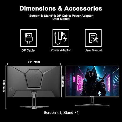 SANSUI 27 Inch WQHD 2560 x 1440 IPS Gaming Monitor, 180Hz 1ms Computer Monitor - Image 9