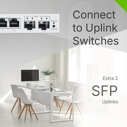 Zyxel 8-Port Network Switch | Web Managed Gigabit Ethernet Splitter | 8X GbE + - Image 4
