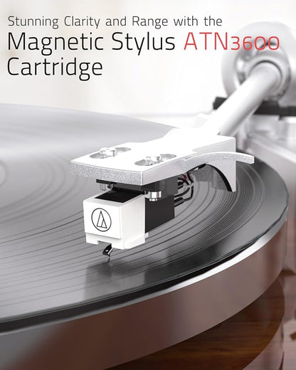 Record Player for Vinyls Turntables Wireless Output Connectivity Belt-Drive 33 - Image 2