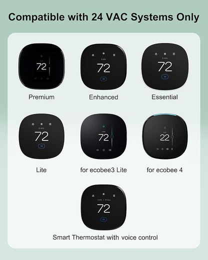 WUKUR Power Extender Kit for ecobee Smart Thermostat Premium, C-Wire Adapter - Image 2
