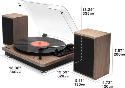 Victrola Montauk Vinyl Record Player, 3-Speed Belt Driven Turntable - Image 9