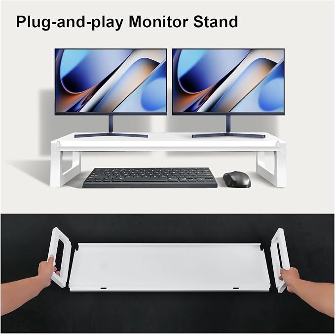 Dual Monitor Stand Riser – 28-Inch Computer Monitor Stand - Image 5