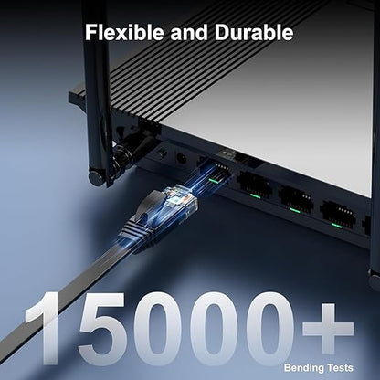 Cat 6 Ethernet Cable 10 ft Flat Internet Network Cables - Image 6