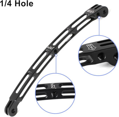 HSU Aluminum Alloy Curved Extension Arm Kit Metal Pole Mount Helmet Stick - Image 4