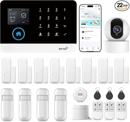 Alarm System for Home Security, 22Piece Wireless Security System by PGST