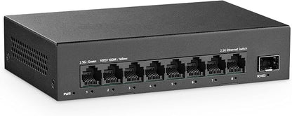 8 Port 2.5G Switch, 8 x 2.5GBASE-T Ports by YuLinca