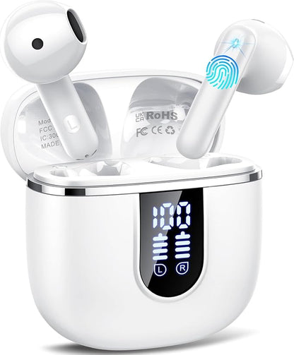 Wireless Earbuds, 40H Ultralight in-Ear Buds, IP7 Waterproof Earphones by Cillso