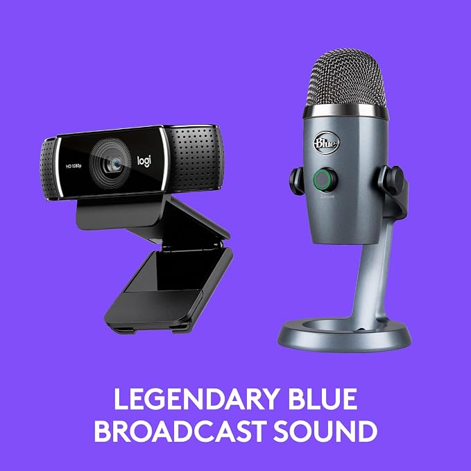 Logitech C922x Pro Webcam + Blue Yeti Nano - Image 4