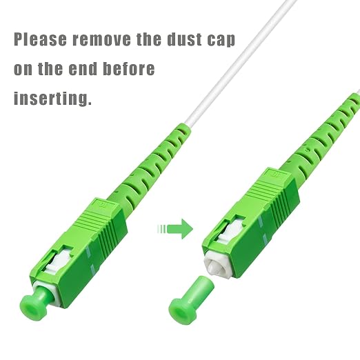 5 Meters SC/APC to SC/APC Fiber Optic Internet Cable, Armored Single Mode Patch - Image 5