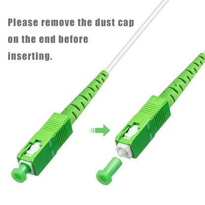 50Pack - 10m SC/APC to SC/APC Fiber Optic Internet Cable, Armored Single Mode - Image 5