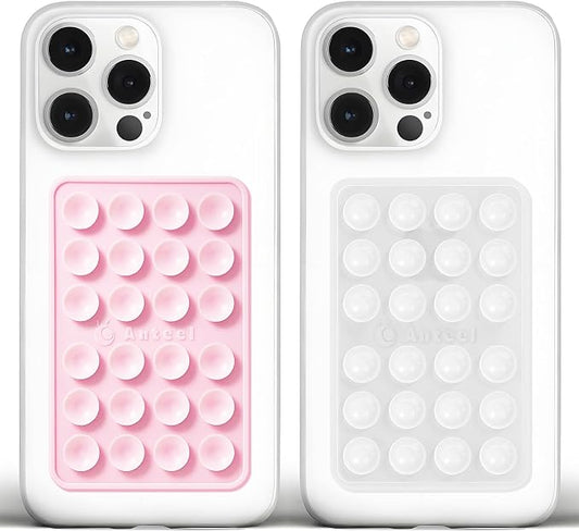 Anteel Medium-Sized Silicone Suction Phone Case Adhesive Mount, Enhanced by JingJinYY