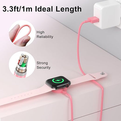 2026 Upgraded for Apple Watch Charger USB Magnetic Fast Charging Cable Portable - Image 5