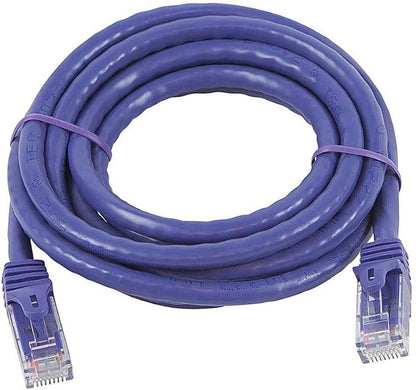 Monoprice Cat5e 7ft Purple Patch Cable UTP 24AWG 350MHz Pure Bare Copper - Image 2