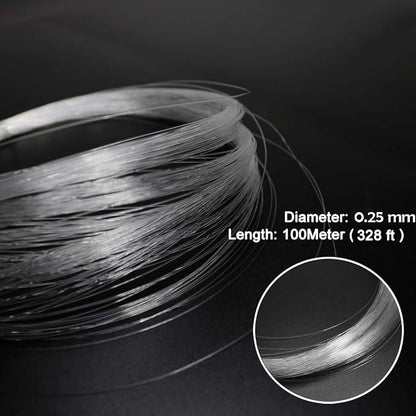 AZIMOM PMMA Plastic End Glow Fiber Optic Cable 0.25mm 100m/Roll - Image 3
