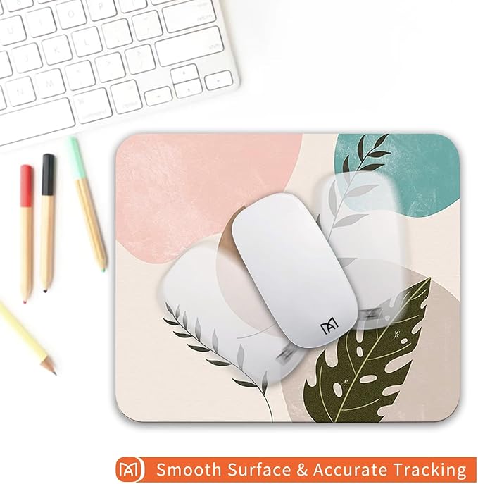 Square Mouse Pad Abstract Art, Personalized Premium-Textured Custom Mouse Mat - Image 4