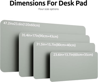 YSAGi Leather Desk Protector, Office Mat, Large Mouse Mat, Non-Slip PU Leather - Image 4