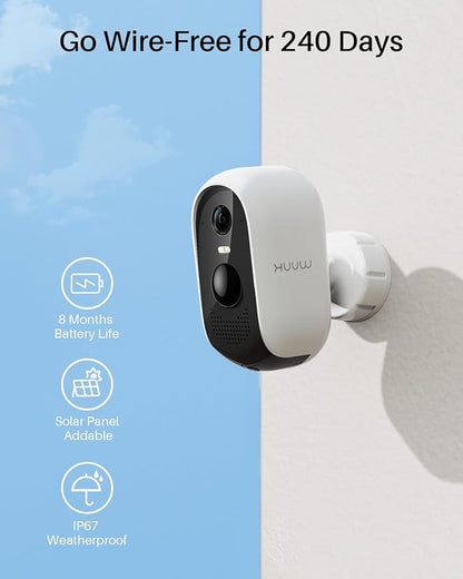 WUUK Security Cameras Wireless Outdoor, Indoor Home Surveillance System - Image 4