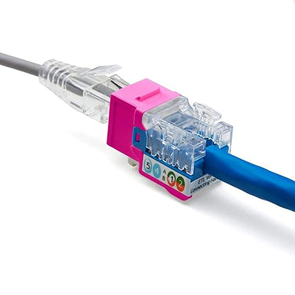 trueCABLE Cat6 Keystone Jack, Unshielded, 90 Degree Punch-Down, PoE++ 100W - Image 7