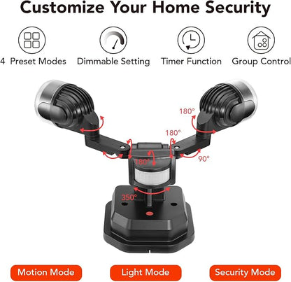 OREiN Motion Sensor Outdoor Lights, AC Smart WiFi Flood Lights Outdoor Connect - Image 8