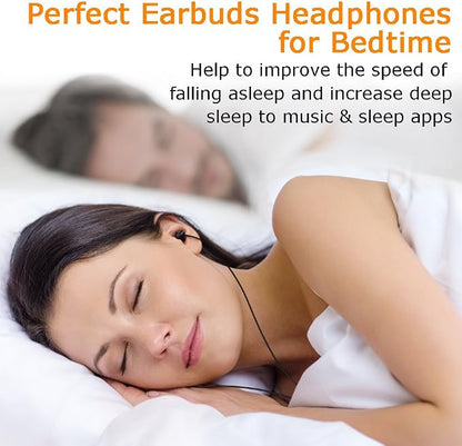 Sleep Headphones, MAXROCK Ultra Soft Comfortable In-ear Earphones w Mic and - Image 5