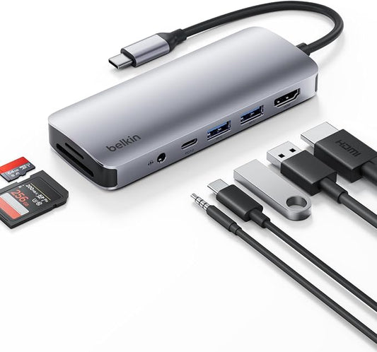 Belkin USB-C Hub, 7-in-1 Multiport Adapter by Belkin