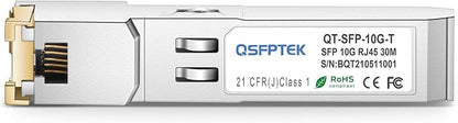 QSFPTEK 10GBASE-T SFP+ Copper Module, 10gb SFP Transceiver, SFP to Ethernet - Image 2