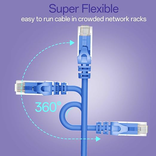 Cat 6 Ethernet Cable 0.5FT 10Pack, Cat6 Ethernet Patch Cable 10Gbps, High-Speed - Image 6