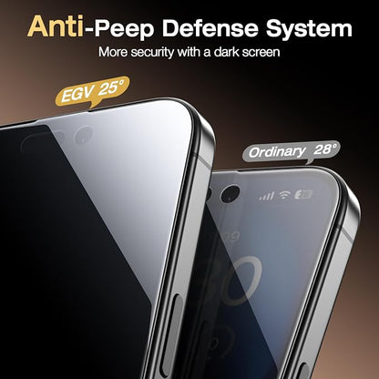 EGV Compatible for iPhone 16/iPhone 15 Privacy Screen Protector, Privacy Screen - Image 3