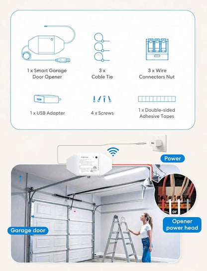 meross Smart Garage Door Opener Remote, Compatible - Image 9