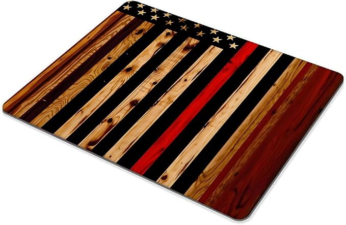 Wood American Flag Mouse pad Customized Mousepad Non-Slip Rubber Base Mouse Pads - Image 4