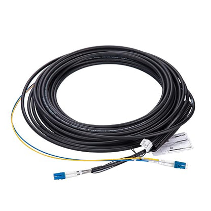 10Gtek 20 Meter LC to LC Outdoor Armored Fiber Patch Cable, Single Mode Duplex by 10Gtek