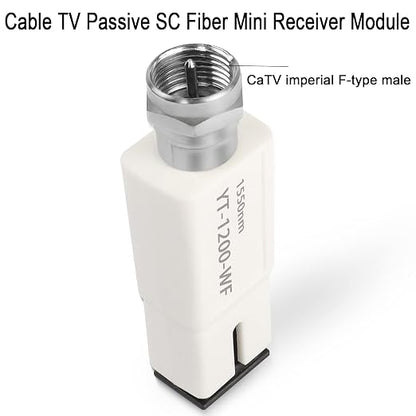 QIANRENON Cable TV Passive Fiber Mini Receiver Module 1550nm SC/APC to F-Head - Image 3