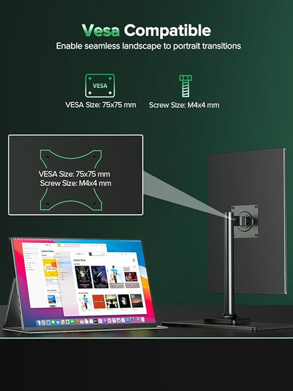 Newsoul 4K Portable Monitor, 3840 * 2400 UHD 16" Gaming Monitor 1200Nits 1500:1 - Image 6