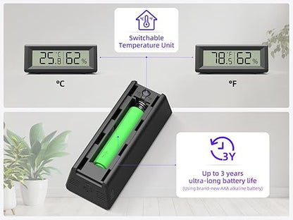 Small Digital Hygrometer, Humidity Meter, Indoor Thermometer, Room Temperature - Image 5