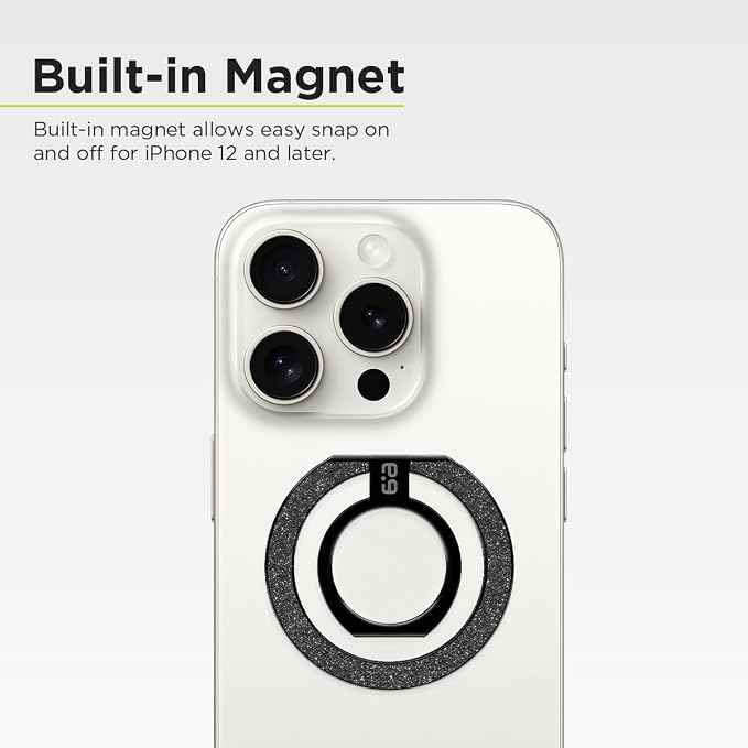 PureGear Magnetic Phone Grip Ring Stand, Magnetic Phone Ring Holder - Image 4