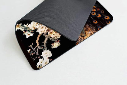 Square Mouse Pad Colorful Peacock on a Tree Branch-1, Gaming Mouse Pads - Image 3
