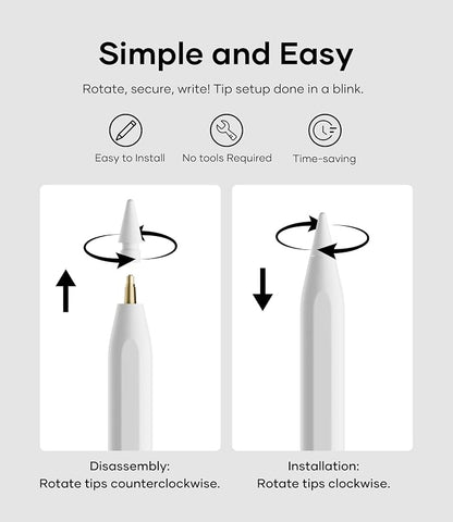 Replacement Pencil Tips for Apple Pencil Pro, Pen Tips for Apple Pencil 2nd - Image 3