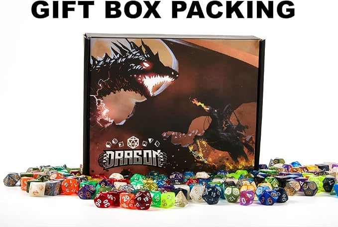 DND Dice Set 42 Pcs Polyhedral Dungeons and Dragons Rolling Dice - Image 3