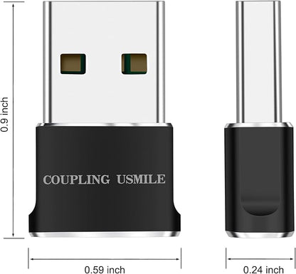 USB to USB C Adapter 4 packs for iPhone Fast Charging, Transfer and Type C OTG - Image 7