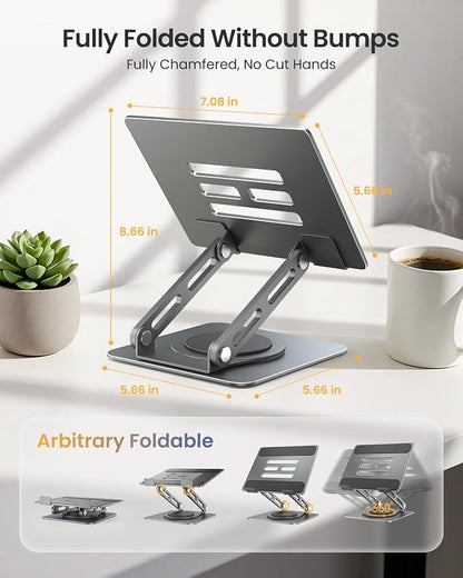 LOXP Metal Tablet Stand, 360 Rotating iPad Stand - Image 4
