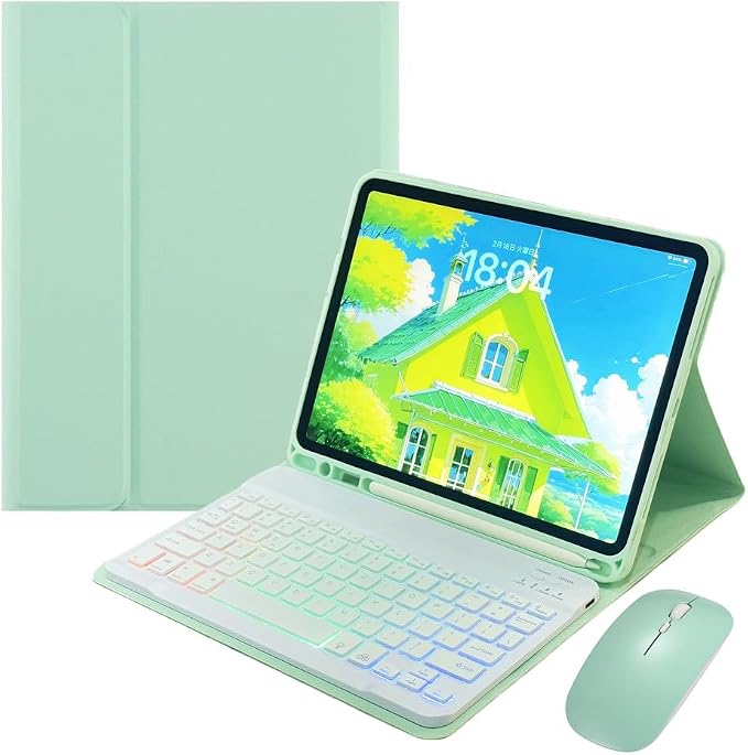 Rainbow Backlit Keyboard Case for iPad Air 13-inch, iPad Pro 12.9 by Unknown