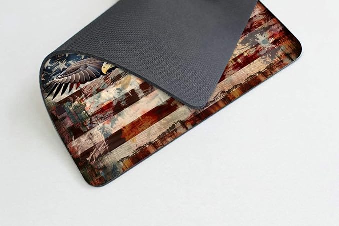 Square Mouse Pad Patriotic Bald Eagle - Image 6