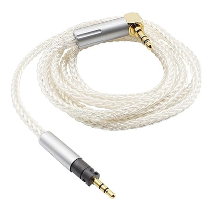 Youkamoo 3.5mm Right Angle 8 Core Silver Plated Copper Braided Replacement - Image 5