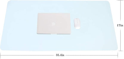 YSAGi Non-Slip Leather Desk Pad L Size, Waterproof Laptop Computer Desk - Image 2