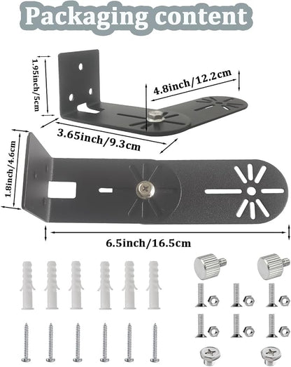4Pack Metal Swivel Wall Mount Bracket - Image 5