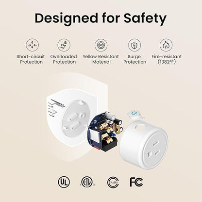 GHome Smart Plug Mini, WiFi Smart Outlet Plug Works - Image 7
