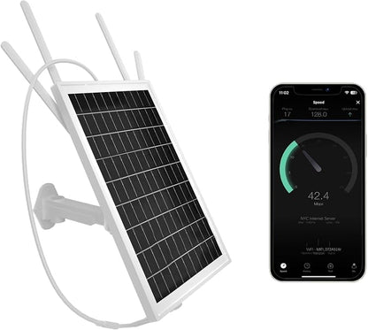 Solar WiFi Extender Outdoor, 15W Solar Powered WiFi Extender Signal Booster by LASTCOW