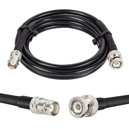 MOOKEERF BNC Male to BNC Female Coaxial Cable 50 ohm RG8X Coax Ultra Low Loss by MOOKEERF