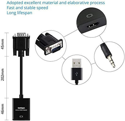 VGA to HDMI, 1080P Adapter for Computer, HDTV - Image 5