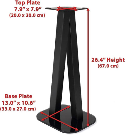 EXIMUS One Pair Fixed Height Universal Speaker Floor Stands - Image 5